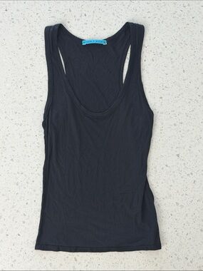 Alice + Olivia Navy Scoop Neck Tank Top Size XS
